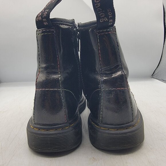 Dr Martens Doc Martens Kids Size 1 Black Sparkle Ray Boots Casual School Comfort - Picture 5 of 12